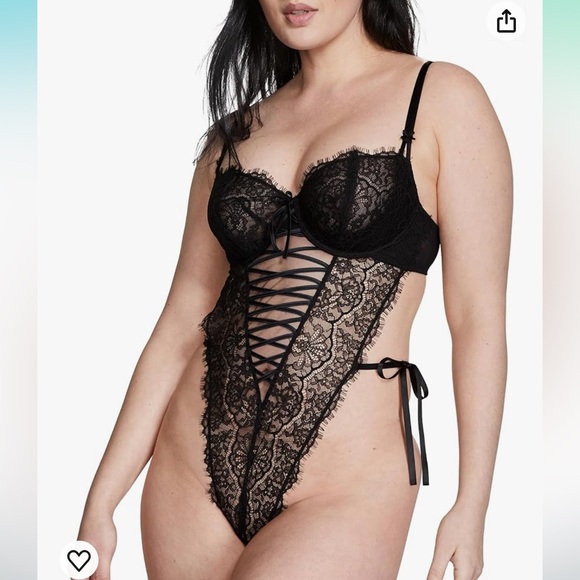 NWT Victoria's Secret Unlined Wicked High Leg Lace Up Teddy, Women's Lingerie - Picture 5 of 8